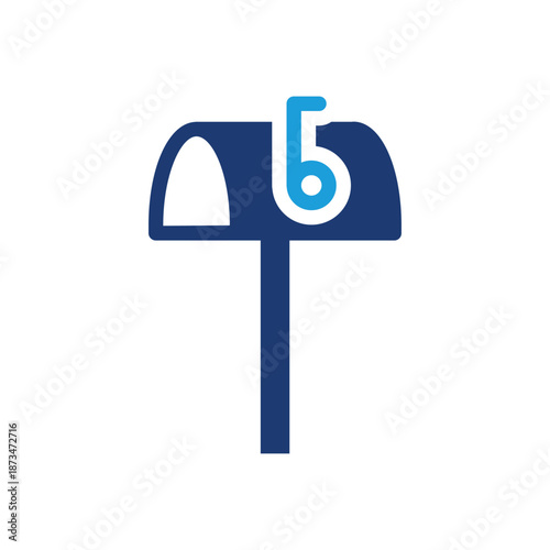 mailbox colored icon vector design good for web or mobile app
