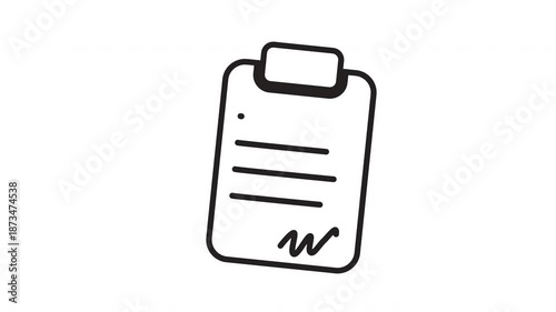 Ideal for business presentations, newsletters, and websites. Features a contract document template with signatures and lines for a professional touch.