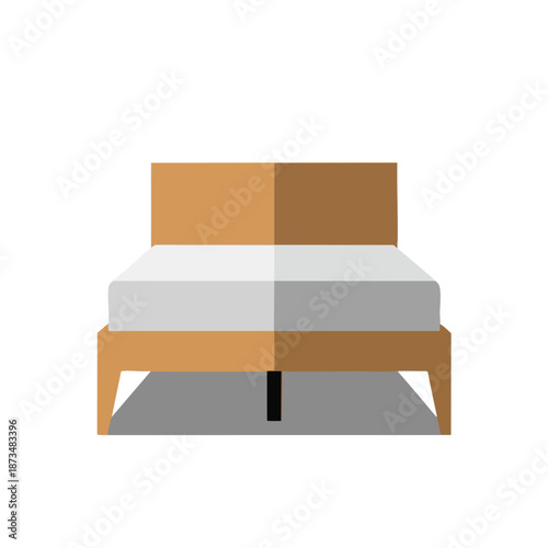 Minimalist Bed Frame with Mattress