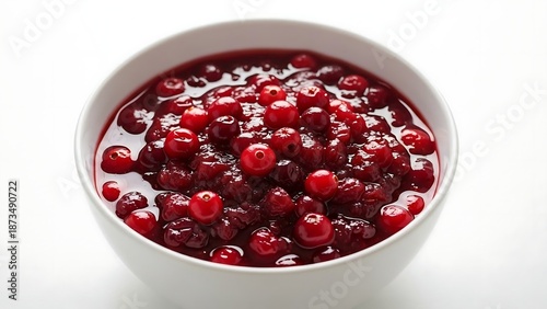 Wallpaper Mural Cranberries in a white bowl. Torontodigital.ca