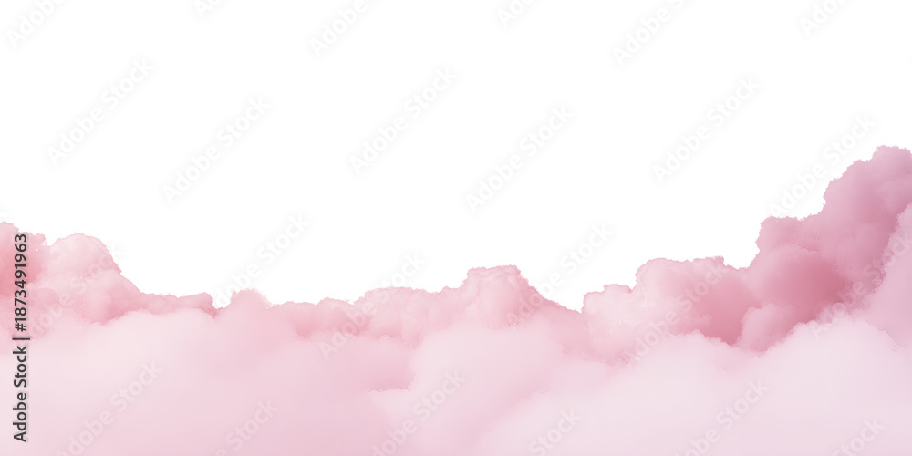 Fototapeta premium Soft pink fluffy clouds for creative design