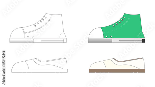 신발(운동화+패션+발+캔버스+산책)