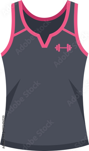 Gym Fitness Icon Tank Top Design for Active Lifestyle