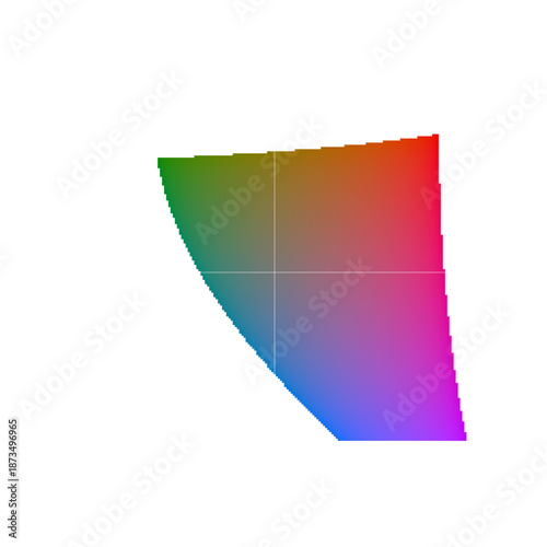 Vászonkép Vector Chart of CIELAB Color Space Cross Section at Mid Luminance L 50 showing S