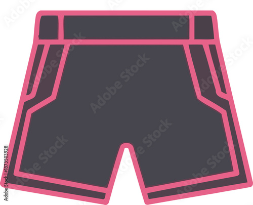Gym shorts icon illustration featuring a tool for athletic activities