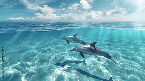 Frutiger Aero style background, generation AI 