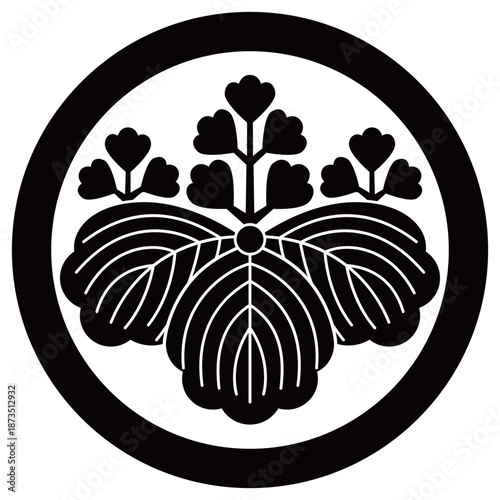 家紋です。丸に五三桐といいます。