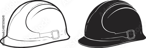 helmet construction equipment icon vector builder engineer symbol