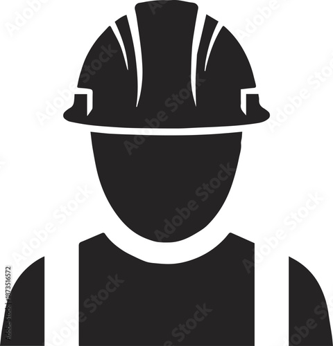 construction worker icon contractor uniform protective gear