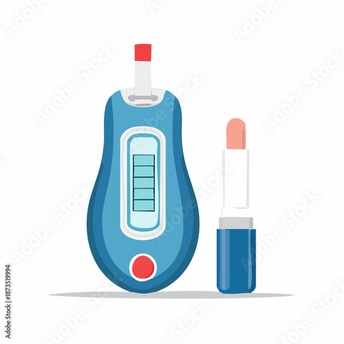 Blood glucose meter and lipstick