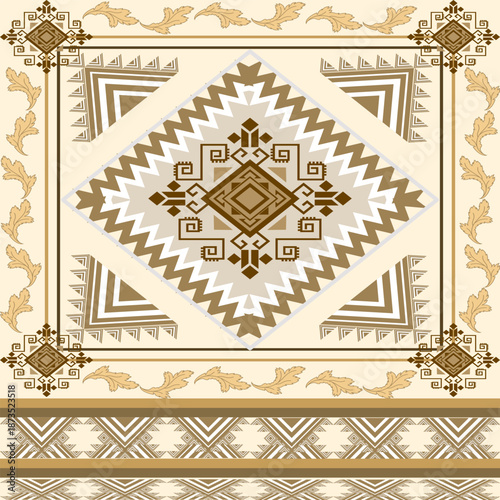 set of ornamental design elements