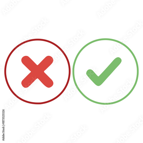 Clearly Illustrating Approval Disapproval Validity and Error Through Icons
