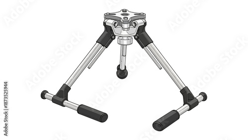 A detailed illustration of a wood carving chisel with a wooden handle.