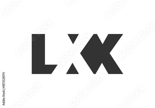 LXX logo design. Initial letter L X X bold font style for tech startups, consulting, corporate branding. Creative company name, headlines typography identity, trendy logotype.