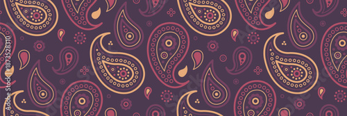 Victorian fashionable and springtime delicate. Exotic boteh as festival variation. Geometric repeat to medallion wedding.