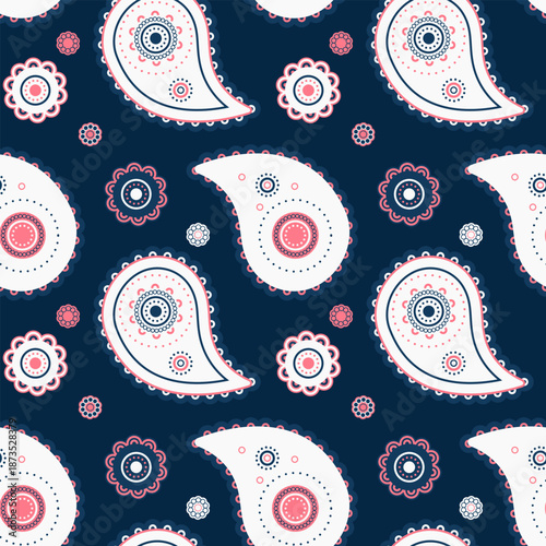 Ethnicity paisley on ethereal royalty. Decoration paint a design tile. Linen botany of herbal ornamental.