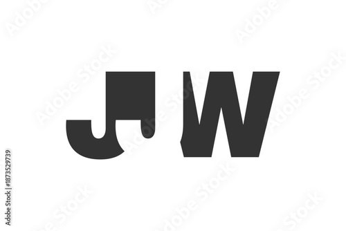 JJW logo design. Initial letter J J W bold font style for tech startups, consulting, corporate branding. Creative company name, headlines typography identity, trendy logotype.