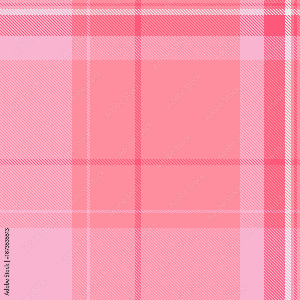 Fototapeta premium Gingham fabric pattern vector highlights crisp two-tone grid for spring fashion, casual clothing, and clean digital backgrounds.
