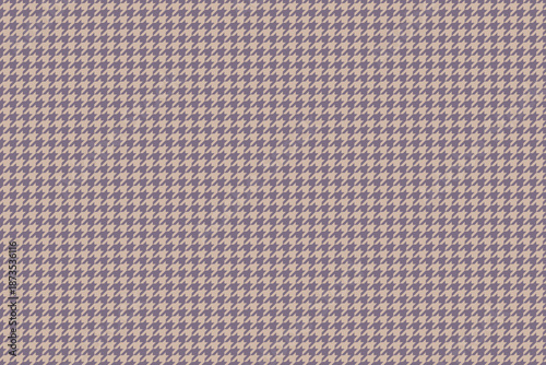 Elegant houndstooth pattern in muted mauve and beige tones.  Perfect for textile design, fashion, backgrounds, and website templates.  This classic texture offers sophistication and timeless appeal.