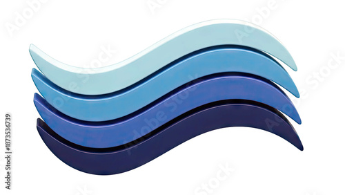 Layered Blue Waves