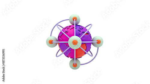 Abstract Atom Model of Earth