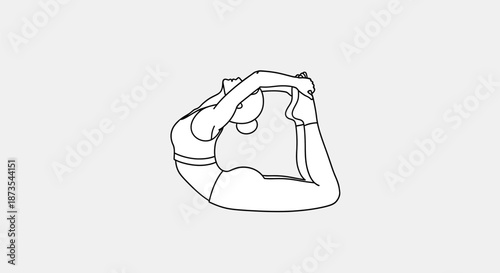 Simple Line Drawing of a Shoe.