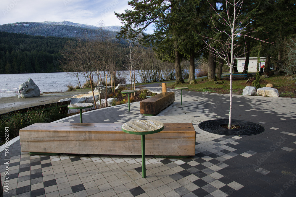Naklejka premium Westwood lake park amenity improvement concept, Nanaimo, vancouver island, British Colombia, Canada