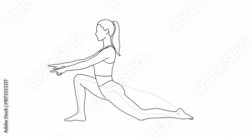 Woman Performing Yoga Page Exercise.