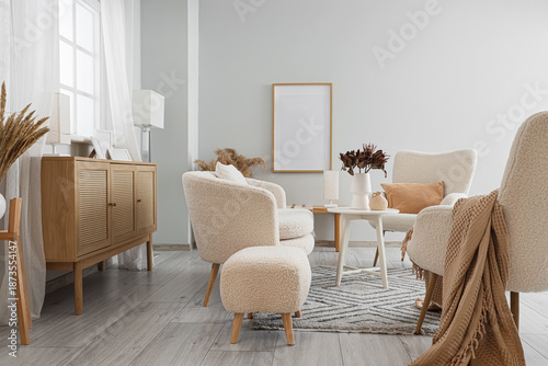 Interior of stylish living ...