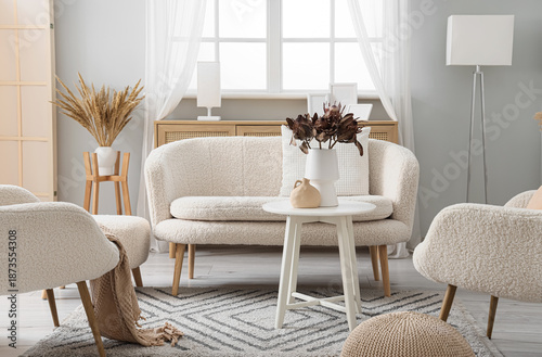 Interior of stylish living ...