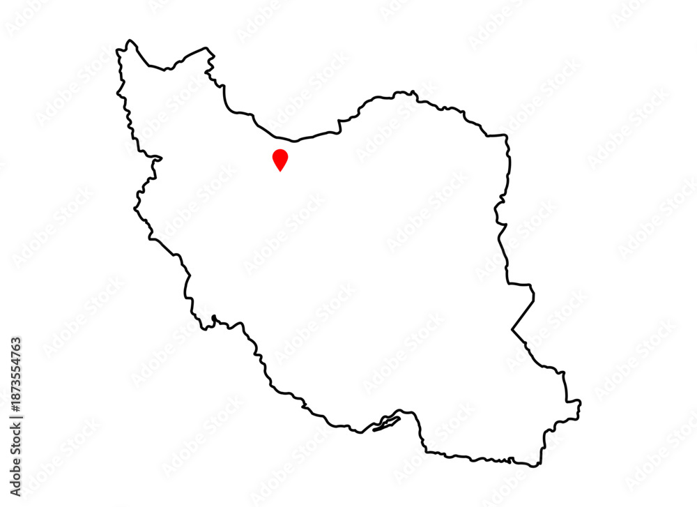 Obraz premium map of Iran