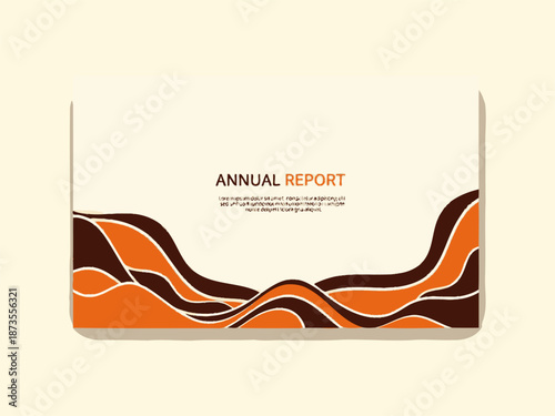 Annual Report Cover Design Template.