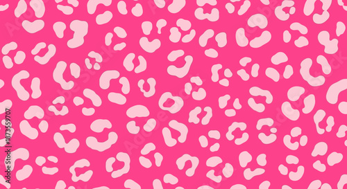 Vibrant Pink Leopard Print Pattern for Fashion and Design.