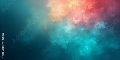 Colorful abstract sky with clouds background