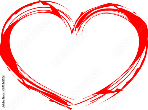 A vivid red heart illustration suitable for romance, health, or emotional content in digital designs.