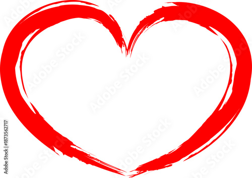 A bold red heart illustration suitable for love, romance, and emotional content in digital and print media.