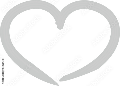 Simple heart icon symbolizing love, affection, and emotional connection for use in websites and apps.