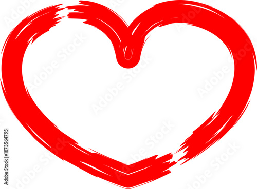 Simple red heart illustration suitable for websites, Valentine’s Day, and emotional content.