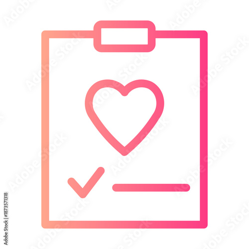 medical history gradient icon
