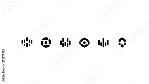 Abstract graphic elements black and white design on clean white background Free Download Abstract graphic elements black and white design on clean white background - GFXLoad