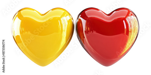 Vibrant heart shapes for romantic valentine's day decor