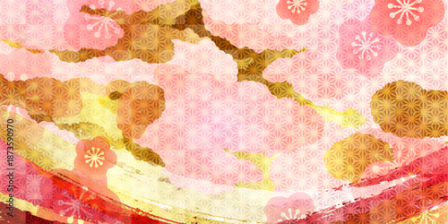 梅　節分　金　春　背景