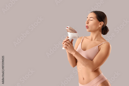 Beautiful young woman with ...