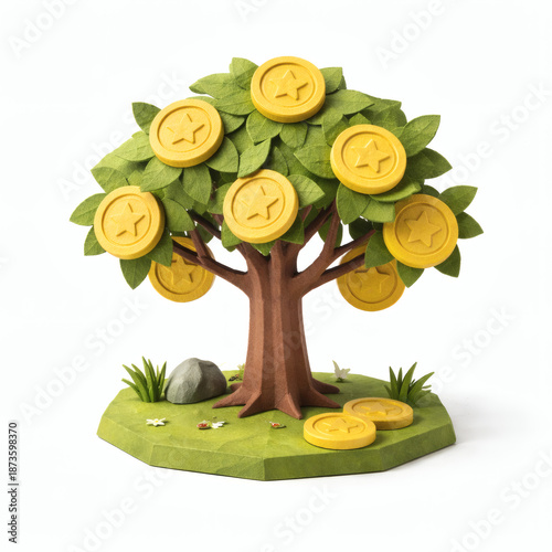 Money Tree Concept: An arti...