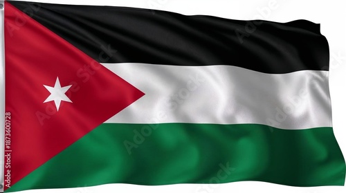 Free Download waving national flag of Palestine  - GFXLoad