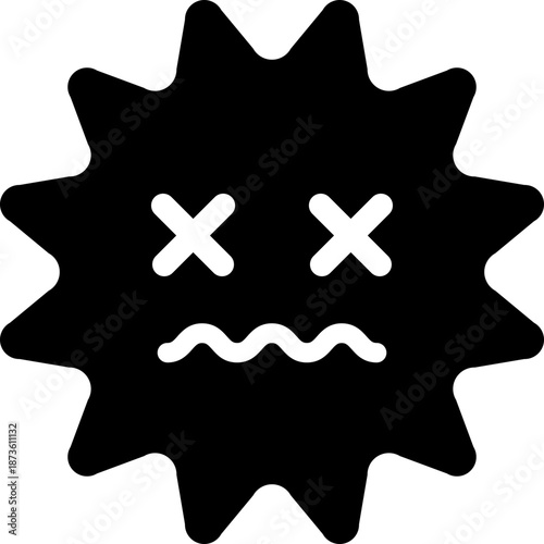 Dead Virus Bacteria Icon