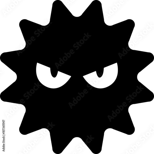 Angry Virus Monster Icon