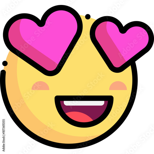 Heart Eyes Love Emoji