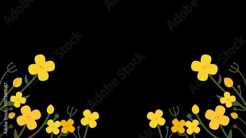 꽃1(모션+풀+식물+노랑)