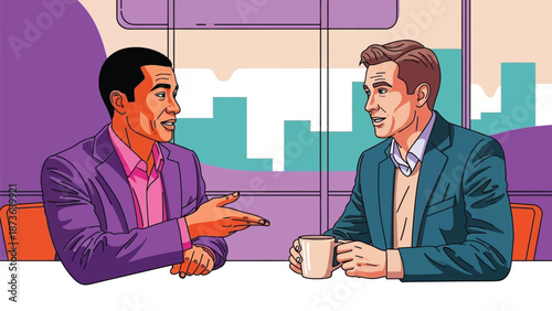 Dynamic professional meeting illustrating diverse colleagues engaging in constructive dialogue and